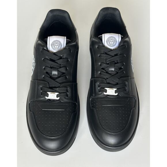 Versace Medusa Men’s Black Leather Sneakers 13 US (46 Euro) 1013377 NIB $700 main image 6
